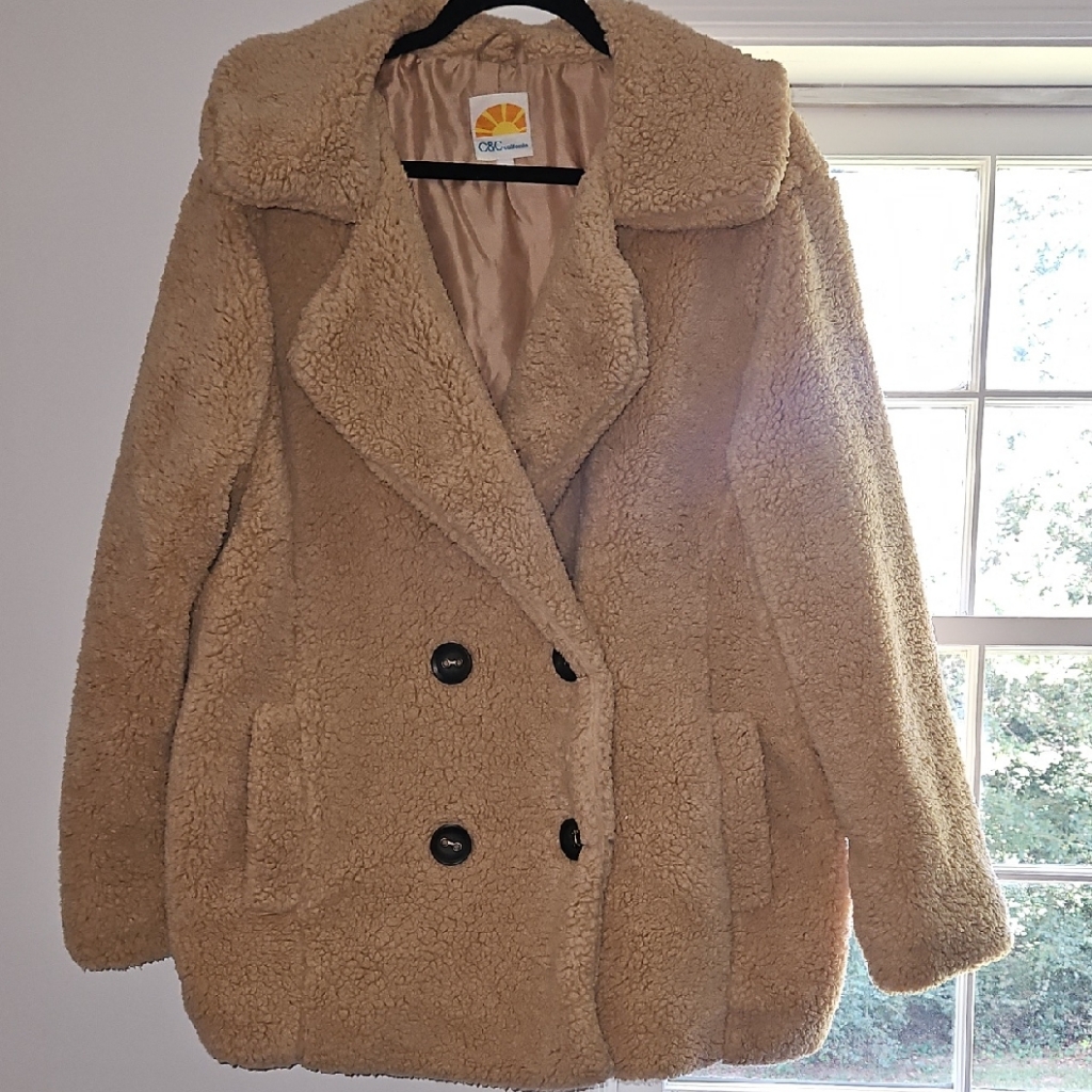 C&C California Tan Teddy Jacket